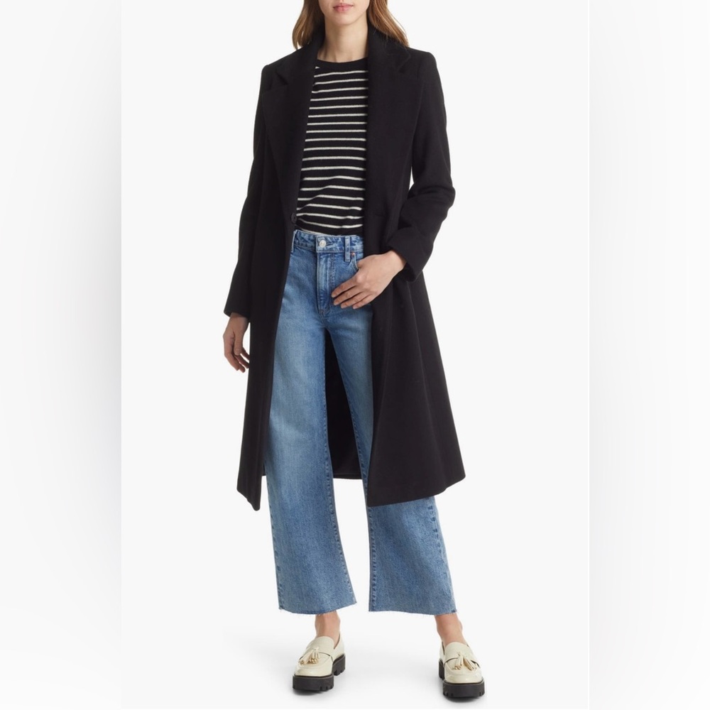 Sam Edelman Belted Wool Blend Coat